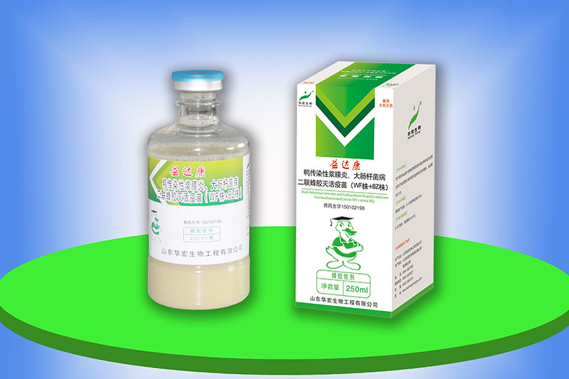 鴨傳染性漿膜炎、大腸桿菌病二聯(lián)蜂膠滅活疫苗（WF株+BZ株）